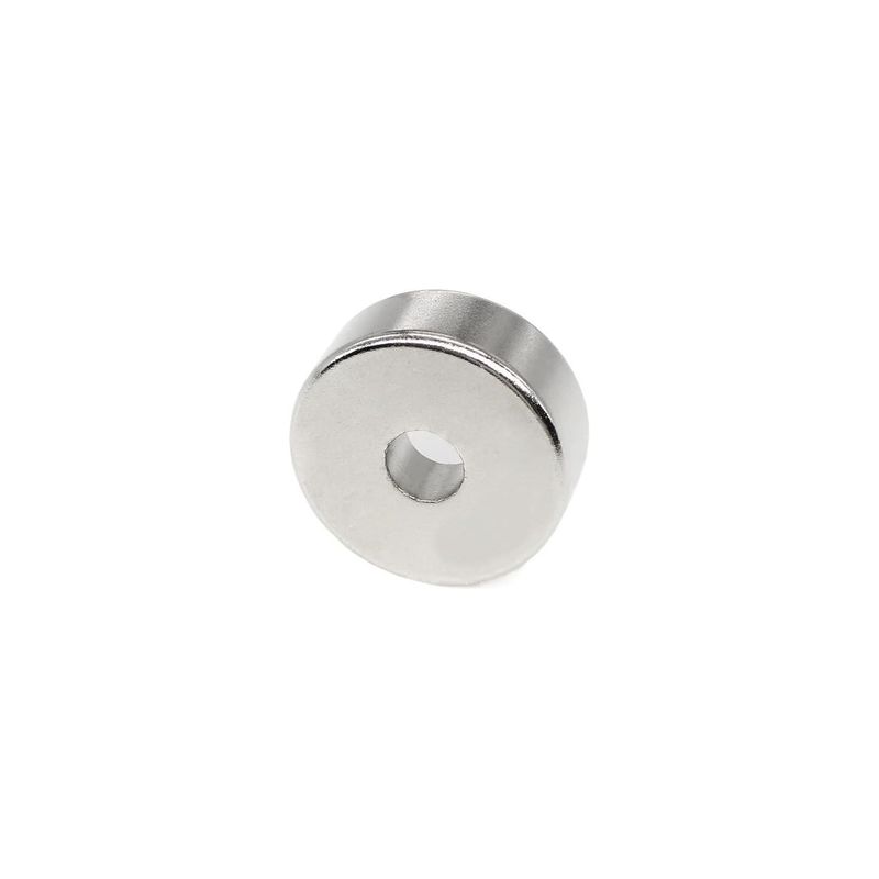 Casa si Gradina - Constructii - Feronerie si accesorii - Suruburi, dibluri si accesorii uz general - Set 10 magneti foarte puternic pentru surub, gri, disc, simplu, 15 mm X 4 mm - Infinity.ro