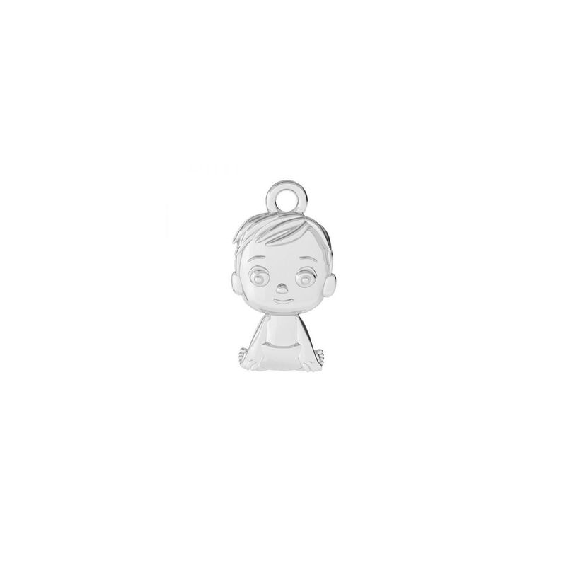 Fashion, accesorii si bijuterii - Femei - Bijuterii femei - Coliere femei - Lantisor model charm baiat - argint 925 - Infinity.ro