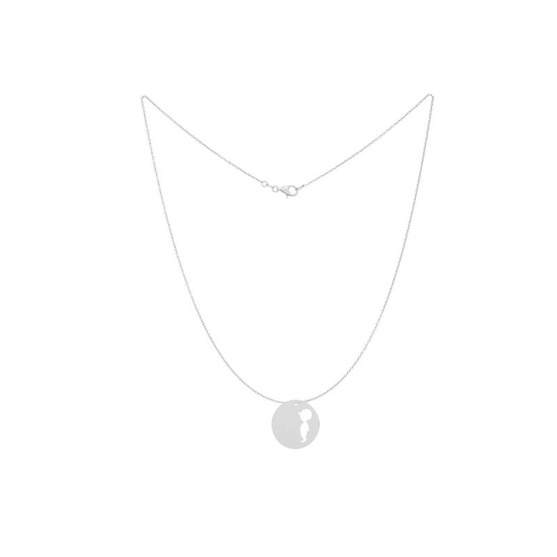 Fashion, accesorii si bijuterii - Femei - Bijuterii femei - Coliere femei - Lantisor model charm banut decupat baietel- argint 925 - Infinity.ro