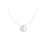 Fashion, accesorii si bijuterii - Femei - Bijuterii femei - Coliere femei - Lantisor model charm banut decupat baietel- argint 925 - Infinity.ro