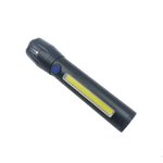 Sport si Outdoor - Camping - Articole solare camping - Lampi si lanterne camping - Lanterna de Mana, COB Led, Reglare Zoom, Cablu Usb, 14 cm, Negru - Infinity.ro