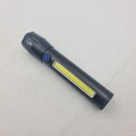 Sport si Outdoor - Camping - Articole solare camping - Lampi si lanterne camping - Lanterna de Mana, COB Led, Reglare Zoom, Cablu Usb, 14 cm, Negru - Infinity.ro