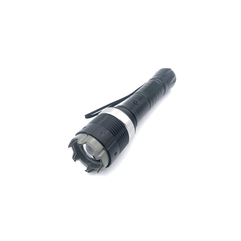 Sport si Outdoor - Camping - Articole solare camping - Lampi si lanterne camping - Lanterna cu Electrosoc, Acumulator, Agatatoare, Model 8810, Negru, 21 cm - Infinity.ro