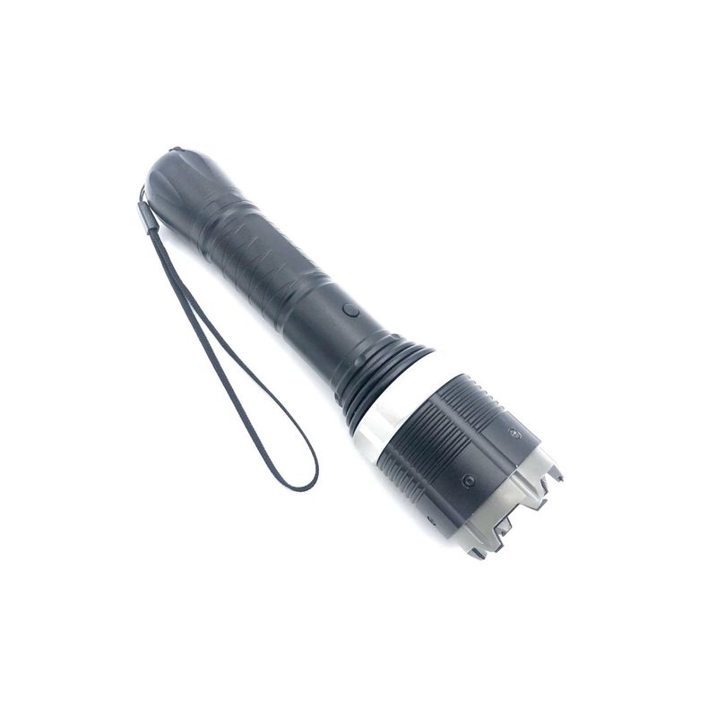 Sport si Outdoor - Camping - Articole solare camping - Lampi si lanterne camping - Lanterna cu Electrosoc, Acumulator, Agatatoare, Model 8810, Negru, 21 cm - Infinity.ro