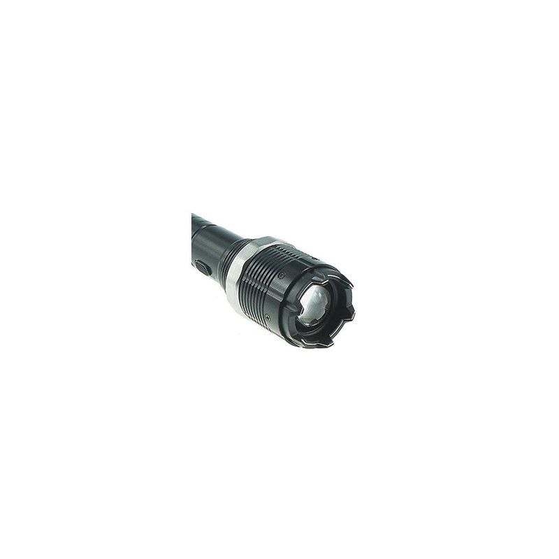 Sport si Outdoor - Camping - Articole solare camping - Lampi si lanterne camping - Lanterna cu Electrosoc, Acumulator, Agatatoare, Model 8810, Negru, 21 cm - Infinity.ro