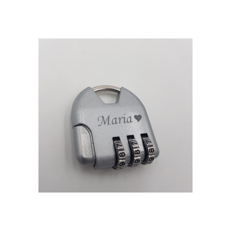 Casa si Gradina - Constructii - Feronerie si accesorii - Lacate - Lacat din metal cu cifru personalizat gravat text. 35 mm - Infinity.ro