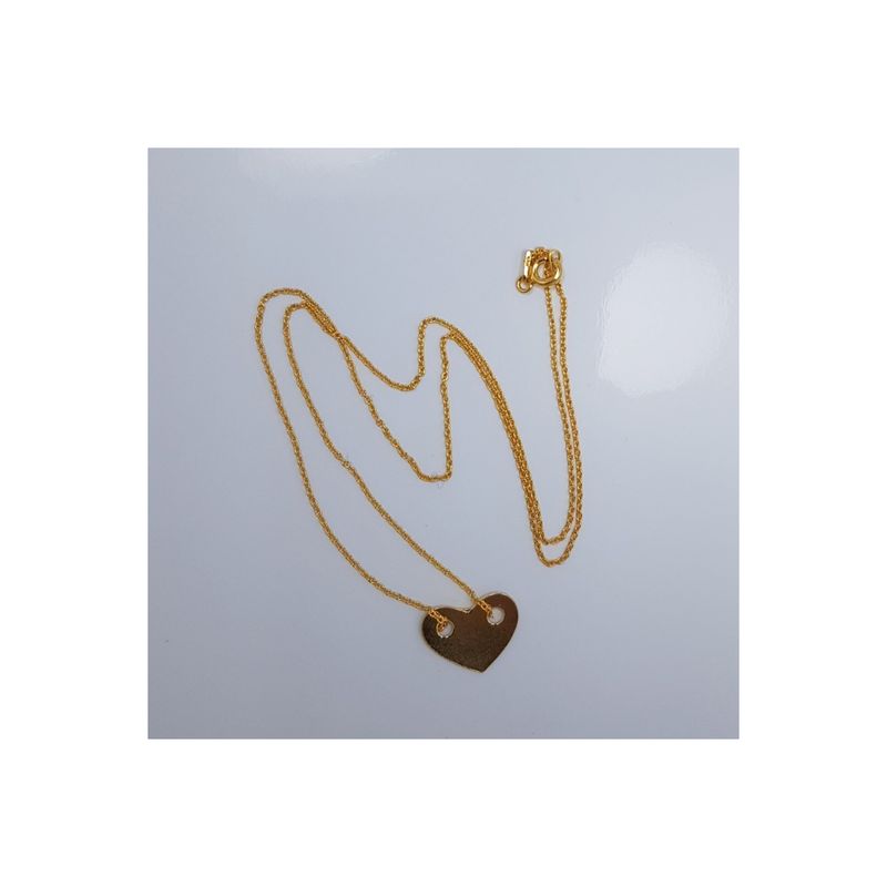 Fashion, accesorii si bijuterii - Femei - Bijuterii femei - Coliere femei - Lantisor argint 925 suflat aur cu inima - Infinity.ro