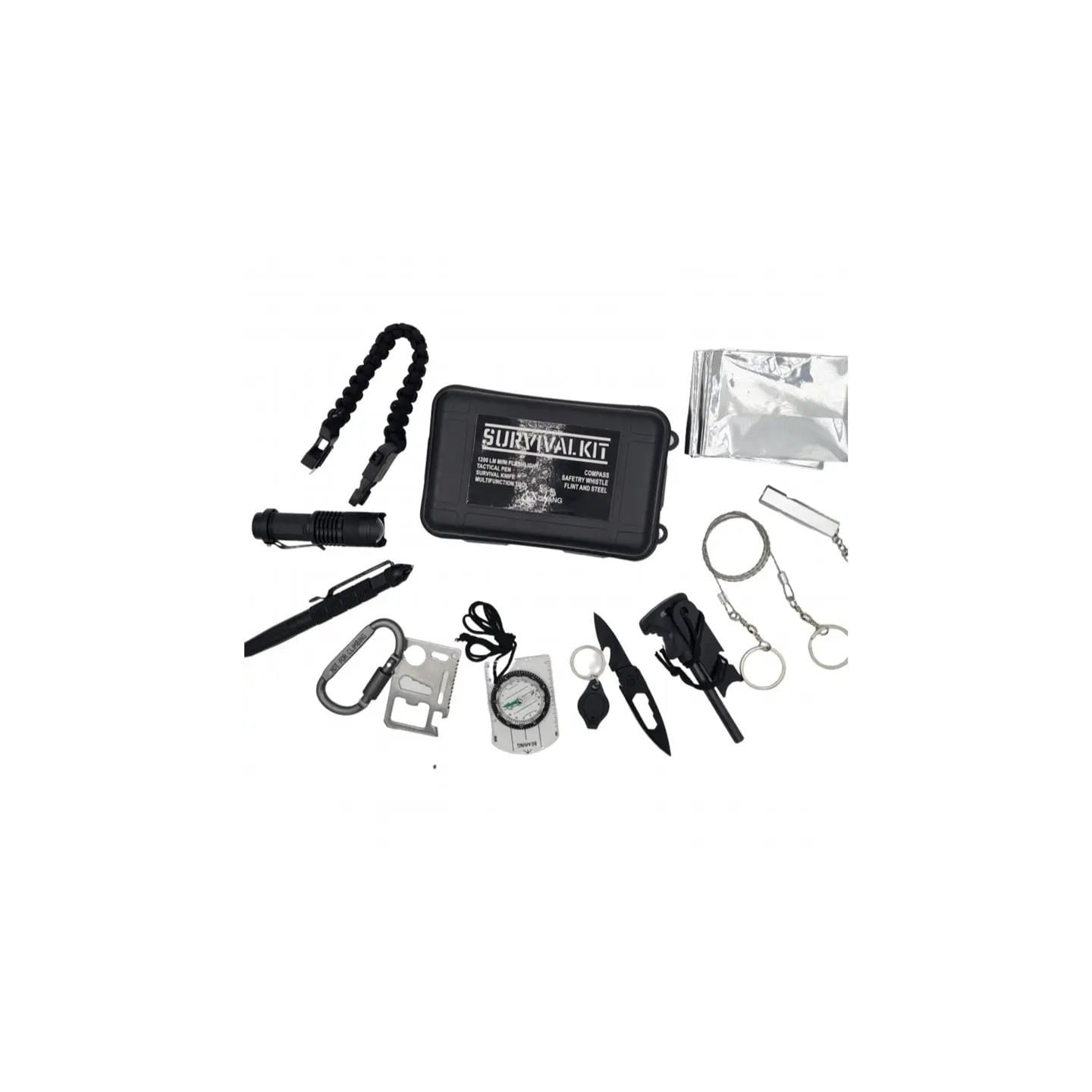 Kit Supravietuire, 11 in 1, Busola si Alte Accesorii