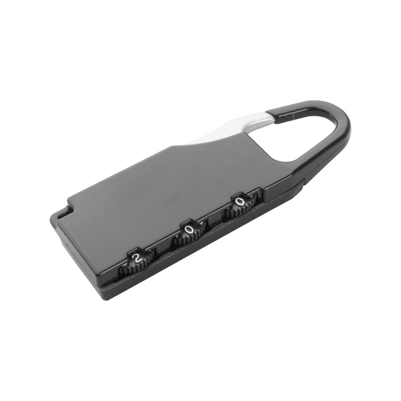 Casa si Gradina - Constructii - Feronerie si accesorii - Lacate - Lacat Metalic de Bagaj, cu Cifru Reglabil, 3 Coduri, Din Aliaj Rezistent, Negru - Infinity.ro