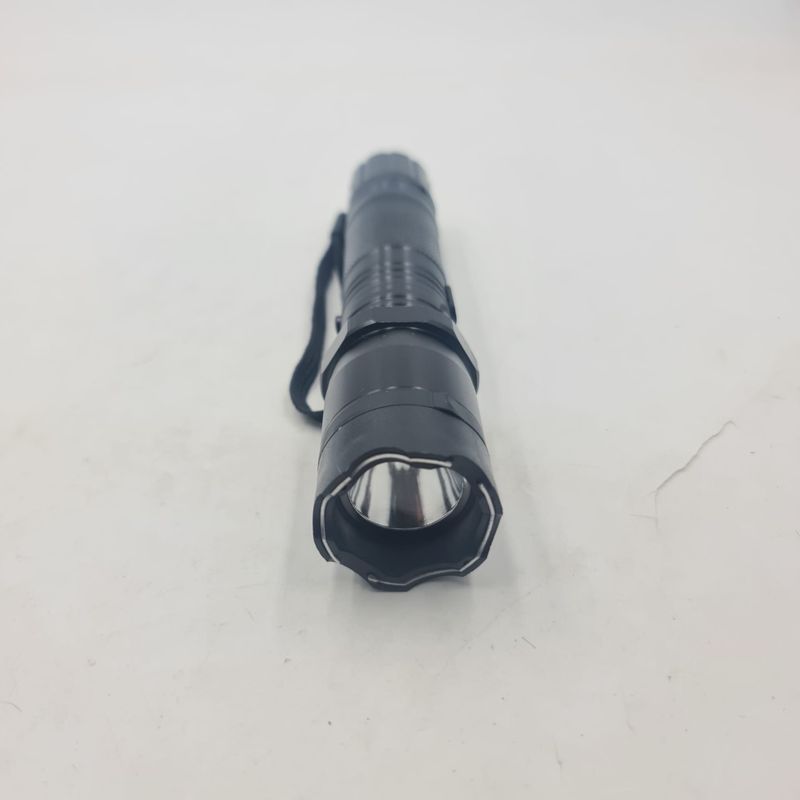 Sport si Outdoor - Camping - Articole solare camping - Lampi si lanterne camping - Lanterna cu Electrosoc 1101, Bec Led, Reincarcabila, Corp Metalic, Negru, 17 cm - Infinity.ro