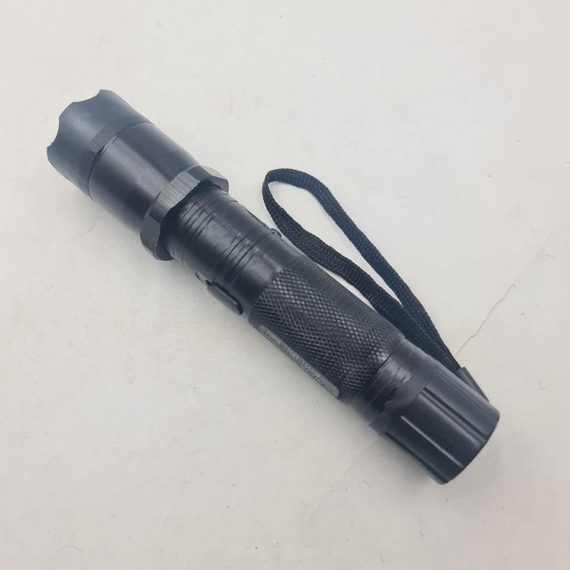 Sport si Outdoor - Camping - Articole solare camping - Lampi si lanterne camping - Lanterna cu Electrosoc 1101, Bec Led, Reincarcabila, Corp Metalic, Negru, 17 cm - Infinity.ro