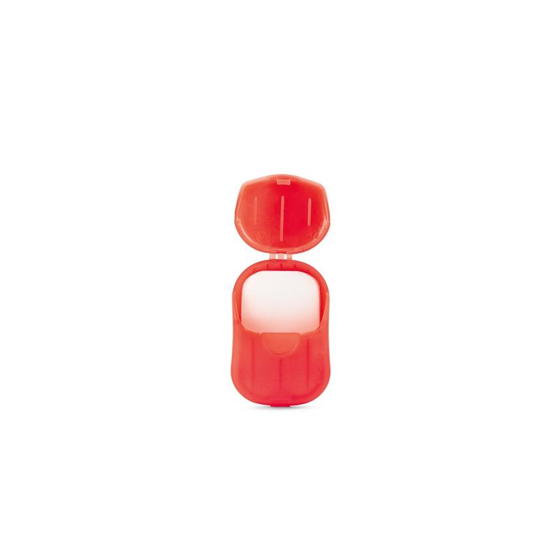 Casa si Gradina - Sanitare - Suporturi si accesorii baie - Accesorii baie - Kit sapuniera, 20 foi de sapun, 70 x 43 x 16 mm, model simplu, rosu - Infinity.ro