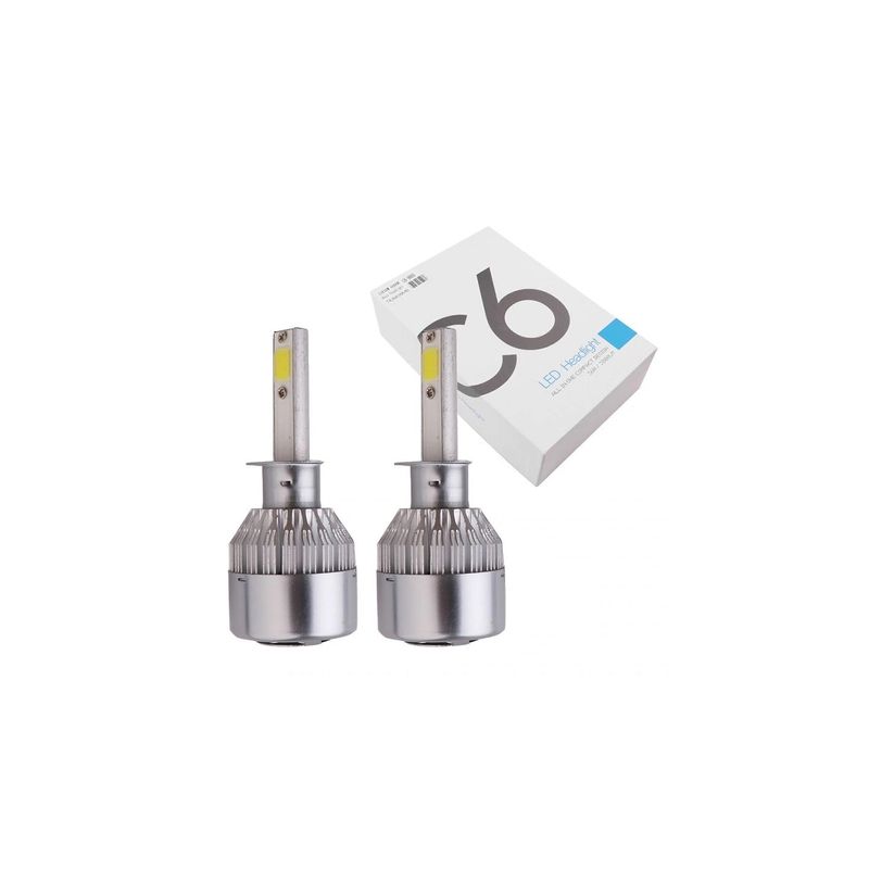 Auto si Moto - Electrice auto - Iluminare si semnalizare - Becuri auto - Kit 2 becuri halogen  LED auto H7 36w 3800 lumeni 6000k C6 12-24v - Infinity.ro