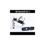 Sport si Outdoor - Ciclism - Accesorii pentru biciclete - Articole vulcanizare biciclete - Kit Unealta multifunctionala, 16 in 1 , Pentru Bicicleta,  9.2x4.2x3cm - Infinity.ro