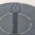 Casa si Gradina - Gradina si terasa - Decoratiuni exterior - Ornamente gradina - Kit solar, fantana cu incarcare solara, 7 capete schimbabile, negru - Infinity.ro