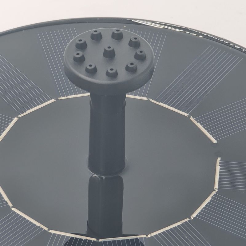 Casa si Gradina - Gradina si terasa - Decoratiuni exterior - Ornamente gradina - Kit solar, fantana cu incarcare solara, 7 capete schimbabile, negru - Infinity.ro