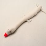 Jucarii, Copii si Bebe - Jucarii si jocuri - Jucarii & jocuri educative - Jucarii interactive - Jucarie squeeze, model rata, Antistres, alb,13 cm, pentru copii - Infinity.ro