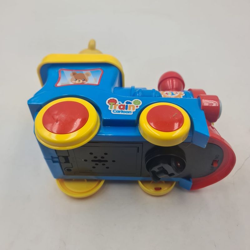 Jucarii, Copii si Bebe - Jucarii si jocuri - Vehicule si jucarii cu telecomanda - Masinute - Jucarie Trenulet Pentru Copii, Rotativa, Sunete, Multicolor, 17 cm - Infinity.ro