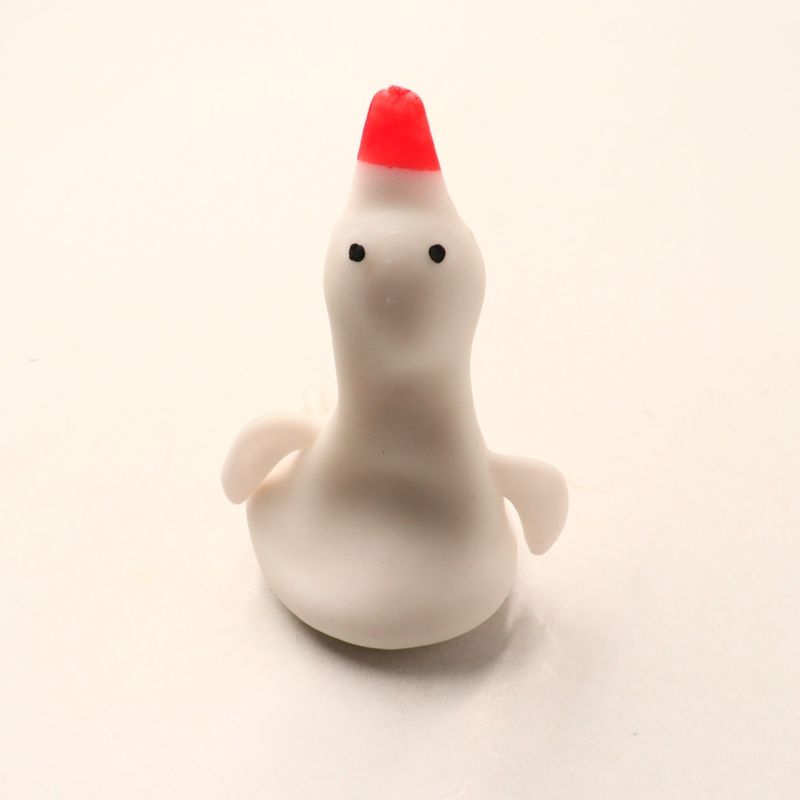 Jucarii, Copii si Bebe - Jucarii si jocuri - Jucarii & jocuri educative - Jucarii interactive - Jucarie squeeze, model rata, Antistres, alb,13 cm, pentru copii - Infinity.ro