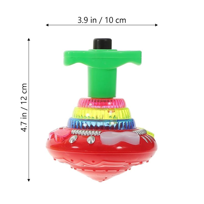 Jucarii, Copii si Bebe - Jucarii si jocuri - Jucarii & jocuri educative - Jucarii interactive - Jucarie Titirez Automat, Model top toy, Muzica, Joc de Lumini, Rosu - Infinity.ro