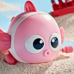 Jucarii, Copii si Bebe - Jucarii si jocuri - Vehicule si jucarii cu telecomanda - Masinute - Jucarie pentru Copii - Model Pestisor, Rotita Mers Inainte, Alb/Roz, 9 cm - Infinity.ro