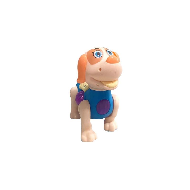 Jucarii, Copii si Bebe - Jucarii si jocuri - Jucarii & jocuri educative - Jucarii interactive - Jucarie interactiva plimbare catel cu lumini, 17 cm x 18 cm, albastru - Infinity.ro