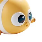 Jucarii, Copii si Bebe - Jucarii si jocuri - Vehicule si jucarii cu telecomanda - Masinute - Jucarie model pestisor,  pentru copii, rotita mers inainte, Alb/galben, 9 cm - Infinity.ro