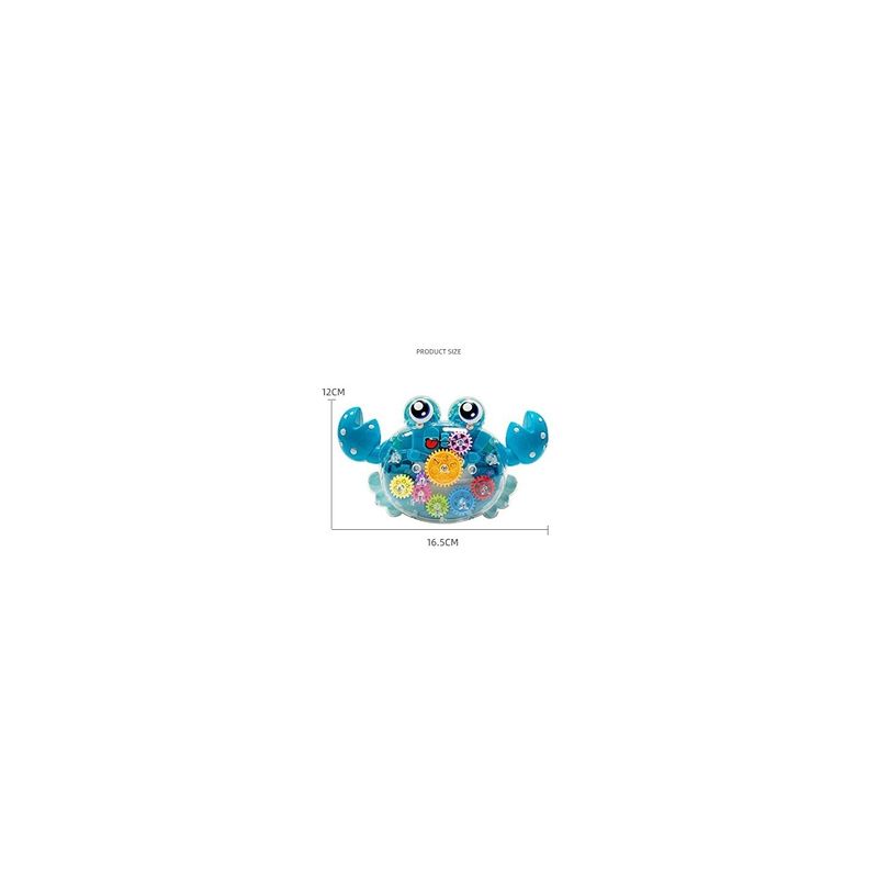 Jucarii, Copii si Bebe - Jucarii si jocuri - Jucarii & jocuri educative - Jucarii interactive - Jucarie interactiva pentru copii, Model crab, Plastic, cu lumini, 2 ani+, albastru - Infinity.ro