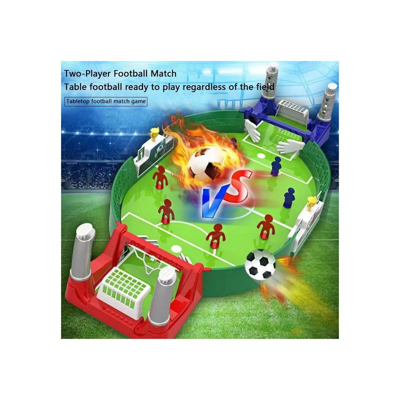 Jucarii, Copii si Bebe - Jucarii si jocuri - Jocuri si puzzle - Jocuri de societate - Joc Stadion Fotbal de Masa, Plastic, Interactiv, Pentru 2 Jucatori, Multicolor - Infinity.ro