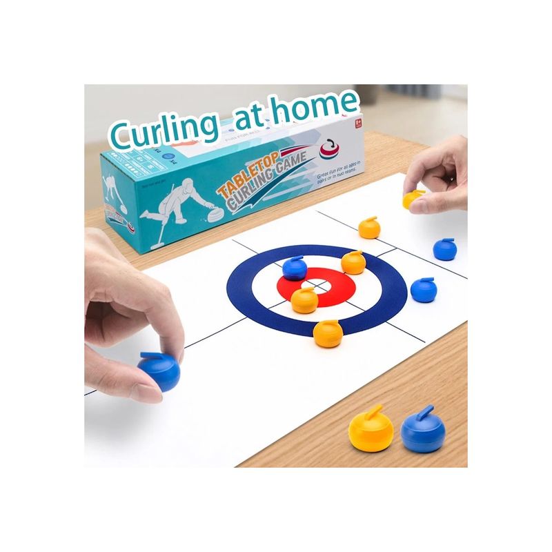 Jucarii, Copii si Bebe - Jucarii si jocuri - Jocuri si puzzle - Jocuri de societate - Joc de Curling pentru Masa, Joc Interactiv pentru Copii si Familie - Infinity.ro