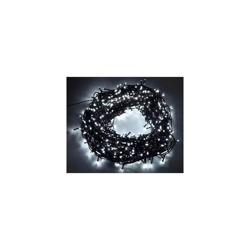 Casa si Gradina - Decoratiuni - Decoratiuni de sezon - Instalatie De Craciun, Lumini Alb, 100 LED, Fir Verde - Infinity.ro