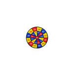 Jucarii, Copii si Bebe - Jucarii si jocuri - Jocuri si puzzle - Jocuri de societate - Joc de darts cu 2 mingi si 2 sageti, velcro, pentru copii, 28 cm, multicolor - Infinity.ro