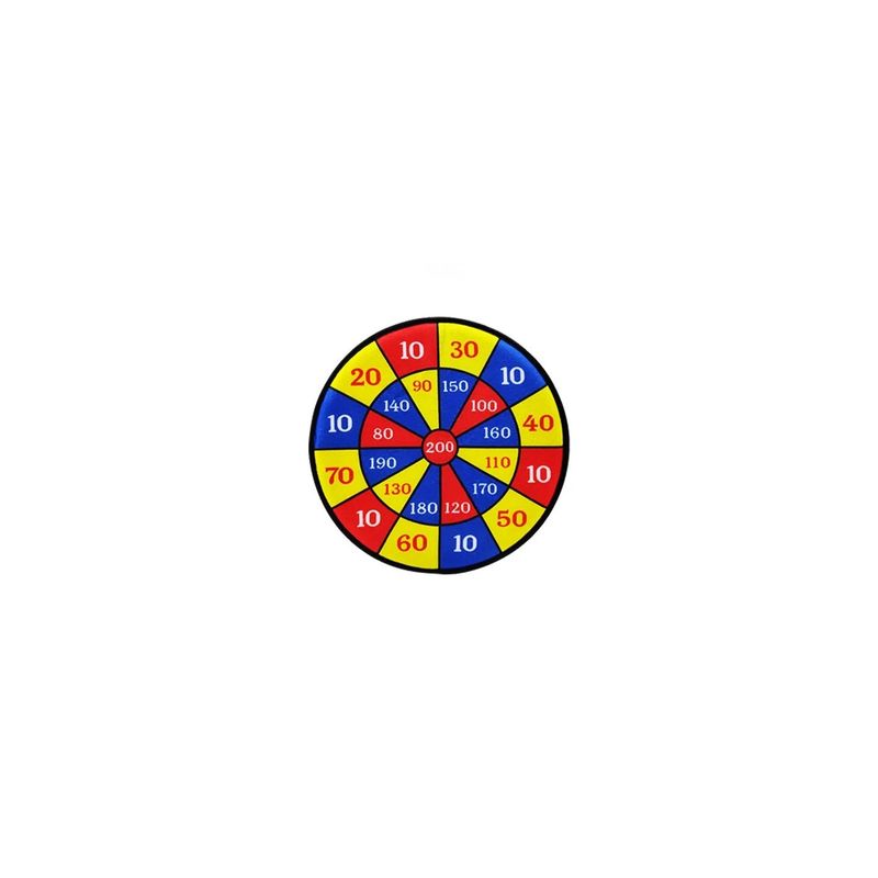 Jucarii, Copii si Bebe - Jucarii si jocuri - Jocuri si puzzle - Jocuri de societate - Joc de darts cu 2 mingi si 2 sageti, velcro, pentru copii, 28 cm, multicolor - Infinity.ro