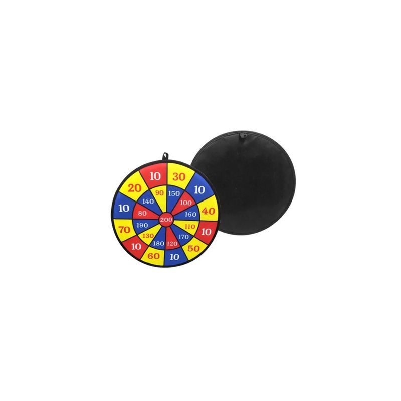 Jucarii, Copii si Bebe - Jucarii si jocuri - Jocuri si puzzle - Jocuri de societate - Joc de darts cu 2 mingi si 2 sageti, velcro, pentru copii, 28 cm, multicolor - Infinity.ro