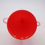 Casa si Gradina - Decoratiuni - Decoratiuni petrecere - Coifuri si suflatori - Goarna Curbata, Vuvuzela, Tip Corn, Pentru Petreceri, Evenimmente, Rosie, Varf Alb, 27 cm - Infinity.ro