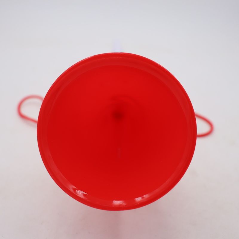Casa si Gradina - Decoratiuni - Decoratiuni petrecere - Coifuri si suflatori - Goarna Curbata, Vuvuzela, Tip Corn, Pentru Petreceri, Evenimmente, Rosie, Varf Alb, 27 cm - Infinity.ro