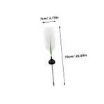 Casa si Gradina - Corpuri si surse de iluminat - Iluminat exterior - Lampi solare - Ghirlanda Luminoasa Solara, Pentru Gradina, Forma de Pana, 73 cm - Infinity.ro