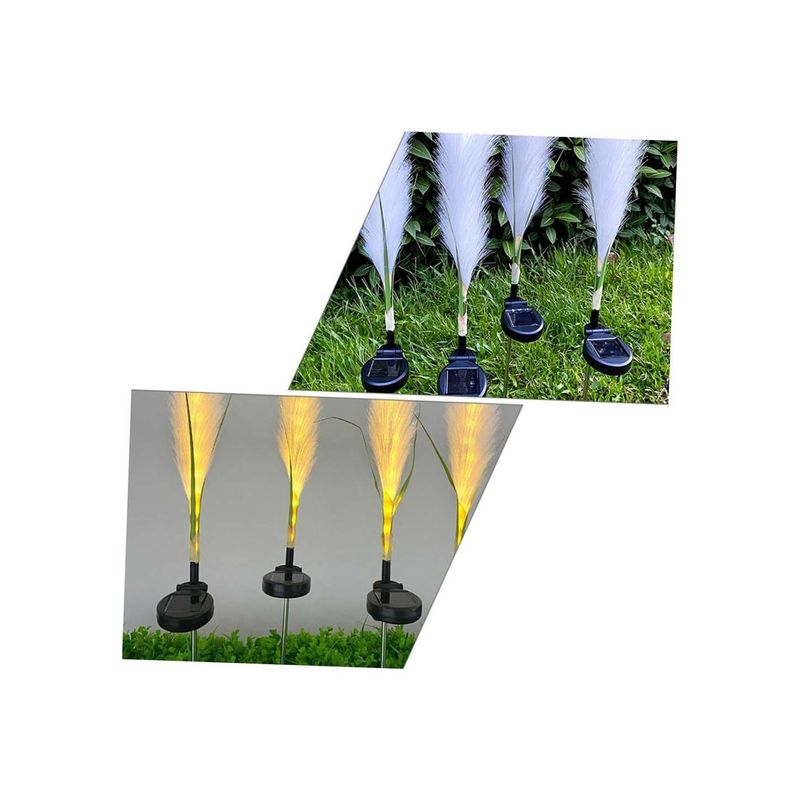 Casa si Gradina - Corpuri si surse de iluminat - Iluminat exterior - Lampi solare - Ghirlanda Luminoasa Solara, Pentru Gradina, Forma de Pana, 73 cm - Infinity.ro