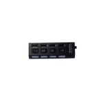 PC, gaming si accesorii - Retelistica - Hub-uri - Hub USB, 4 slot-uri, 4 butoane, 4 LED-uri, 11 x 3 x 4 cm, negru - Infinity.ro