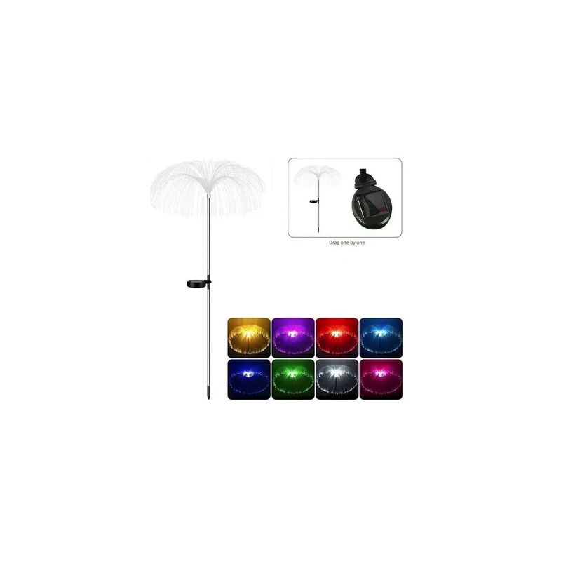 Casa si Gradina - Corpuri si surse de iluminat - Iluminat exterior - Lampi solare - Ghirlanda luminoasa solara, pentru gradina, model Meduza, Led-uri colorate,70 cm - Infinity.ro