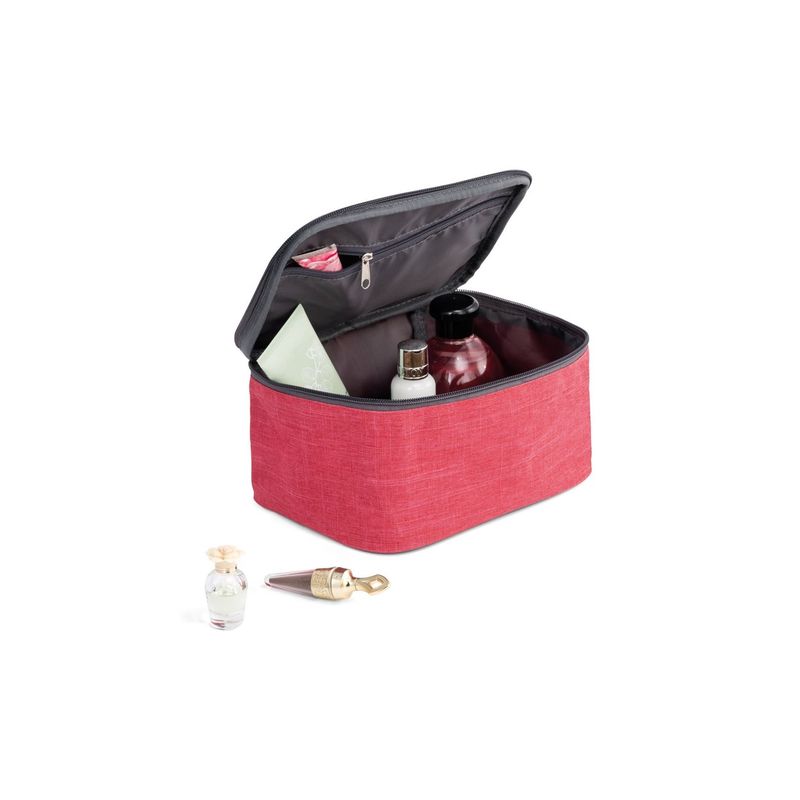 Ingrijire personala si Cosmetice - Machiaj - Portfarduri si genti cosmetice - Geanta de toaleta de inalta densitate 300D cu maner captusit si fermoar dublu - Infinity.ro
