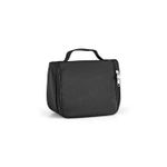 Ingrijire personala si Cosmetice - Machiaj - Portfarduri si genti cosmetice - Geanta cosmetica din microfibra cu mai multe buzunare, carlig si fermoar - Infinity.ro