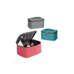 Ingrijire personala si Cosmetice - Machiaj - Portfarduri si genti cosmetice - Geanta de toaleta de inalta densitate 300D cu maner captusit si fermoar dublu - Infinity.ro