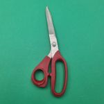 Ingrijire personala si Cosmetice - Ingrijire personala - Ingrijire par - Foarfece de tuns - Foarfeca Profesionala de Tuns, Otel Inoxidabil, Maner Curbat, 24 cm, Rosie - Infinity.ro