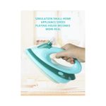 Jucarii, Copii si Bebe - Jucarii si jocuri - Jucarii de rol - Seturi de curatenie copii si accesorii - Fier de calcat de jucarie pentru copii, Plastic, Turcoaz - Infinity.ro