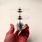 Jucarii, Copii si Bebe - Jucarii si jocuri - Vehicule si jucarii cu telecomanda - Elicoptere, avioane si nave de jucarie - Elicopter mini de jucarie, model ufo, controlabil cu mana, alb - Infinity.ro