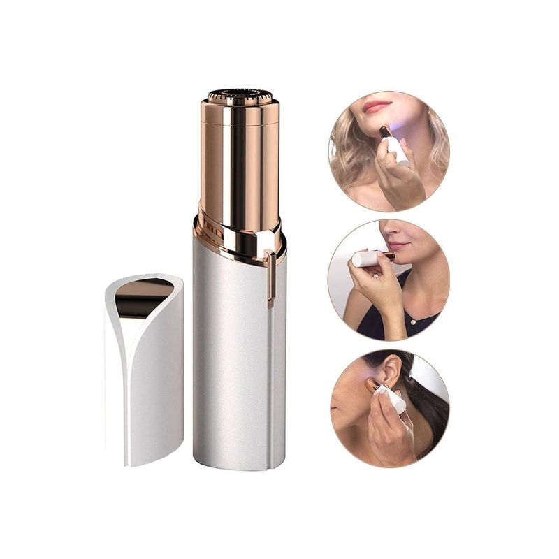 Ingrijire personala si Cosmetice - Aparate & accesorii ingrijire personala - Epilatoare si accesorii - Epilatoare - Epilator facial Trimmer Aparat portabil pentru indepartarea parului facial cu LED - Infinity.ro