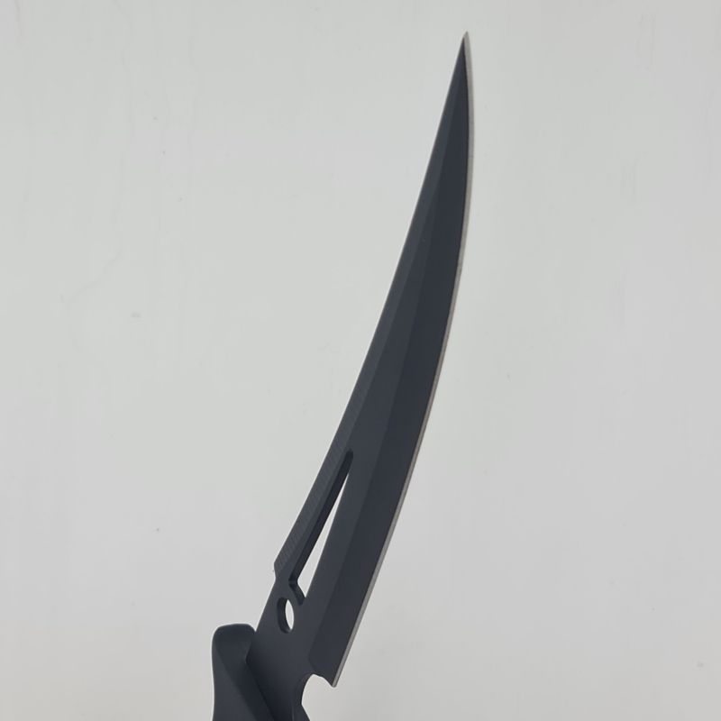 Sport si Outdoor - Camping - Cutite, bricege si accesorii - Cutite si bricege - Cutit Vanatoare, Lama curbata, busola, columbia, 32 cm, Negru, husa inclusa - Infinity.ro