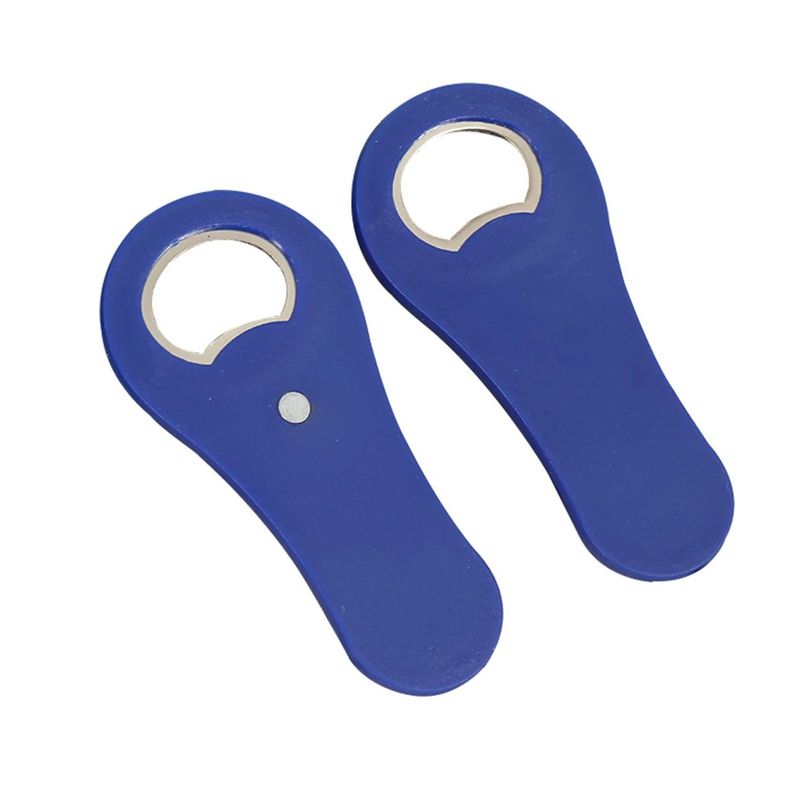 Casa si Gradina - Bucatarie si vesela - Accesorii bar - Tirbusoane si dopuri - Desfacator de capace sticla, metal cu plastic dur, agatare usoara pe magnet, 10x5 cm - Infinity.ro