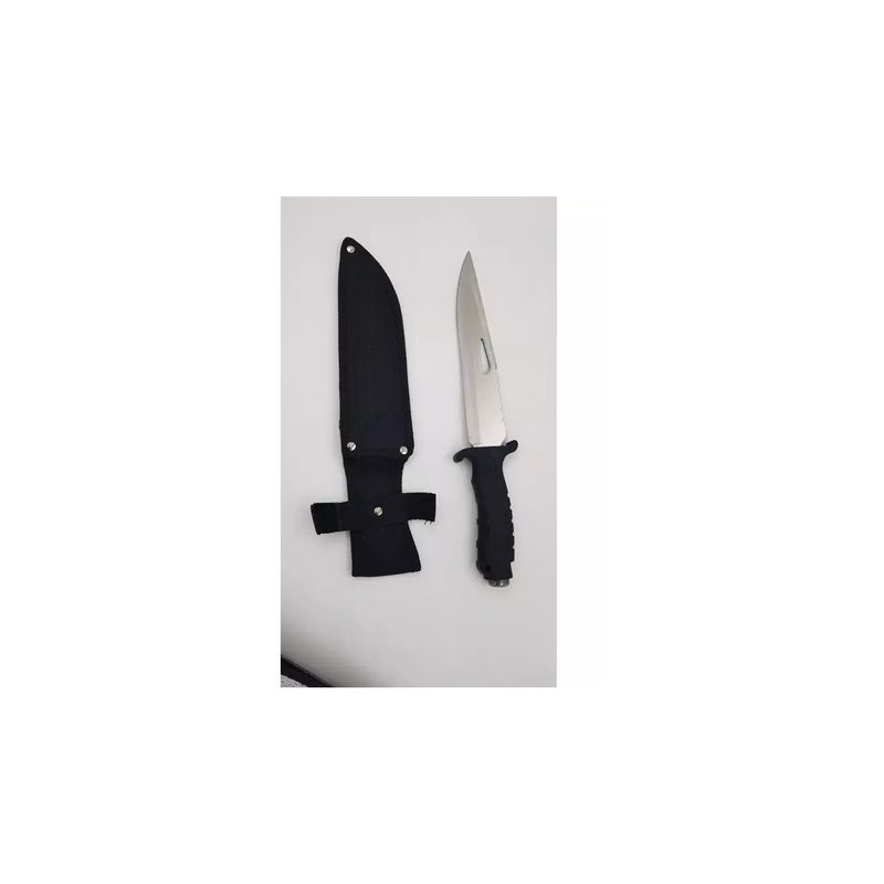 Sport si Outdoor - Camping - Cutite, bricege si accesorii - Cutite si bricege - Cutit vanatoare 34 cm, grosime 3 mm, maner garda, husa, D1 - Infinity.ro